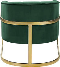 Load image into Gallery viewer, Carter Green Velvet Accent Chair
