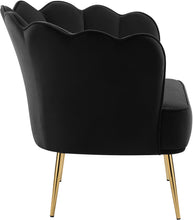 Load image into Gallery viewer, Jester Black Velvet Accent Chair
