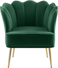 Load image into Gallery viewer, Jester Green Velvet Accent Chair
