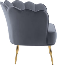 Load image into Gallery viewer, Jester Grey Velvet Accent Chair
