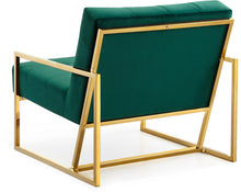 Load image into Gallery viewer, Pierre Green Velvet Accent Chair
