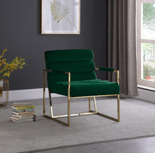 Load image into Gallery viewer, Wayne Green Velvet Accent Chair
