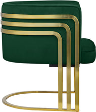 Load image into Gallery viewer, Rays Green Velvet Accent Chair
