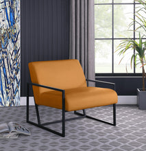 Load image into Gallery viewer, Industry Cognac Faux Leather Accent Chair
