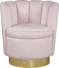 Load image into Gallery viewer, Lily Pink Velvet Accent Chair
