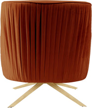 Load image into Gallery viewer, Paloma Cognac Velvet Accent Chair
