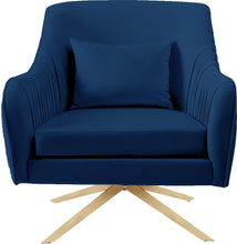 Load image into Gallery viewer, Paloma Navy Velvet Accent Chair
