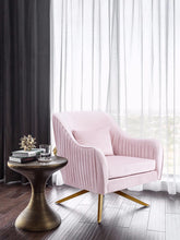 Load image into Gallery viewer, Paloma Pink Velvet Accent Chair
