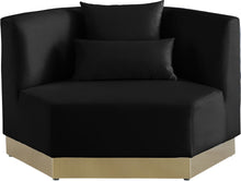 Load image into Gallery viewer, Marquis Black Velvet Chair
