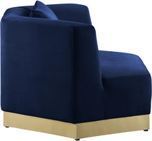 Load image into Gallery viewer, Marquis Navy Velvet Chair
