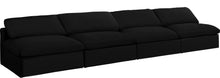 Load image into Gallery viewer, Serene Black Linen Fabric Deluxe Cloud Modular Armless Sofa
