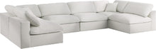 Load image into Gallery viewer, Serene Cream Linen Fabric Deluxe Cloud Modular Sectional
