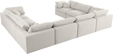 Load image into Gallery viewer, Serene Cream Linen Fabric Deluxe Cloud Modular Sectional
