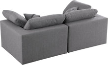 Load image into Gallery viewer, Serene Grey Linen Fabric Deluxe Cloud Modular Sofa
