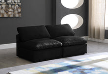 Load image into Gallery viewer, Plush Black Velvet Standard Cloud Modular Sofa
