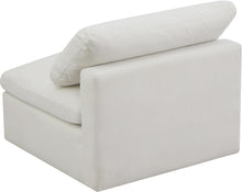 Load image into Gallery viewer, Plush Cream Velvet Standard Cloud Modular Armless Chair
