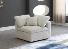 Load image into Gallery viewer, Plush Cream Velvet Standard Cloud Modular Corner Chair
