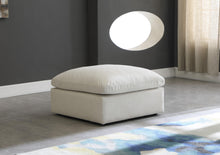 Load image into Gallery viewer, Plush Cream Velvet Standard Cloud Modular Ottoman
