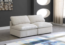 Load image into Gallery viewer, Plush Cream Velvet Standard Cloud Modular Sofa
