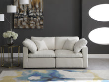 Load image into Gallery viewer, Plush Cream Velvet Standard Cloud Modular Sofa
