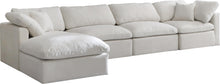 Load image into Gallery viewer, Plush Cream Velvet Standard Cloud Modular Sectional
