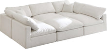 Load image into Gallery viewer, Plush Cream Velvet Standard Cloud Modular Sectional
