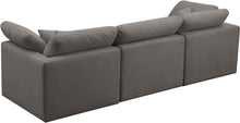 Load image into Gallery viewer, Plush Grey Velvet Standard Cloud Modular Sofa
