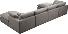 Load image into Gallery viewer, Plush Grey Velvet Standard Cloud Modular Sectional
