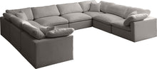 Load image into Gallery viewer, Plush Grey Velvet Standard Cloud Modular Sectional
