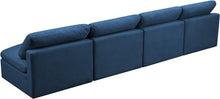 Load image into Gallery viewer, Plush Navy Velvet Standard Cloud Modular Sofa
