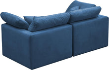 Load image into Gallery viewer, Plush Navy Velvet Standard Cloud Modular Sofa
