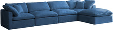 Load image into Gallery viewer, Plush Navy Velvet Standard Cloud Modular Sectional
