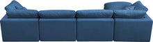 Load image into Gallery viewer, Plush Navy Velvet Standard Cloud Modular Sectional
