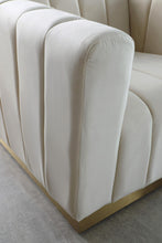 Load image into Gallery viewer, Marlon Cream Velvet Sofa
