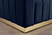 Load image into Gallery viewer, Marlon Navy Velvet Sofa
