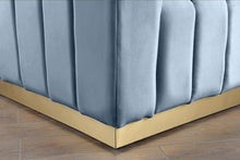 Load image into Gallery viewer, Marlon Sky Blue Velvet Chair
