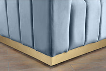 Load image into Gallery viewer, Marlon Sky Blue Velvet Sofa
