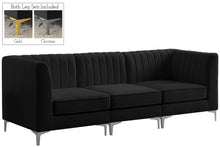 Load image into Gallery viewer, Alina Black Velvet Modular Sofa
