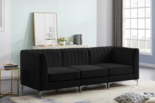 Load image into Gallery viewer, Alina Black Velvet Modular Sofa
