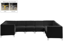 Load image into Gallery viewer, Alina Black Velvet Modular Sectional
