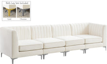 Load image into Gallery viewer, Alina Cream Velvet Modular Sofa
