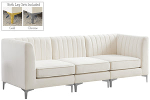 Alina Cream Velvet Modular Sofa