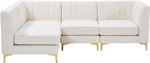 Alina Cream Velvet Modular Sectional