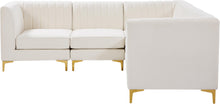 Load image into Gallery viewer, Alina Cream Velvet Modular Sectional
