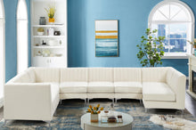 Load image into Gallery viewer, Alina Cream Velvet Modular Sectional
