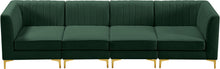 Load image into Gallery viewer, Alina Green Velvet Modular Sectional
