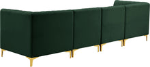 Load image into Gallery viewer, Alina Green Velvet Modular Sectional
