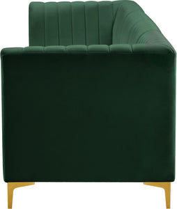 Alina Green Velvet Modular Sectional