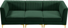 Load image into Gallery viewer, Alina Green Velvet Modular Sectional
