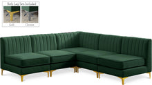 Load image into Gallery viewer, Alina Green Velvet Modular Sectional
